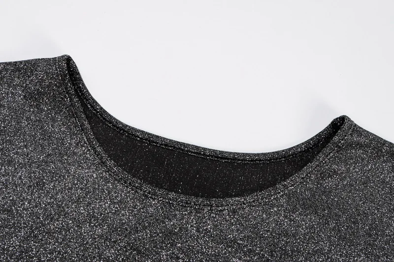 

Sexy Short Sleeve Casual Mini Dress Women Bodycon Dress Summer O Neck Bright Silk Shiny Dresses Elegant Slim Black Vestidos 2020