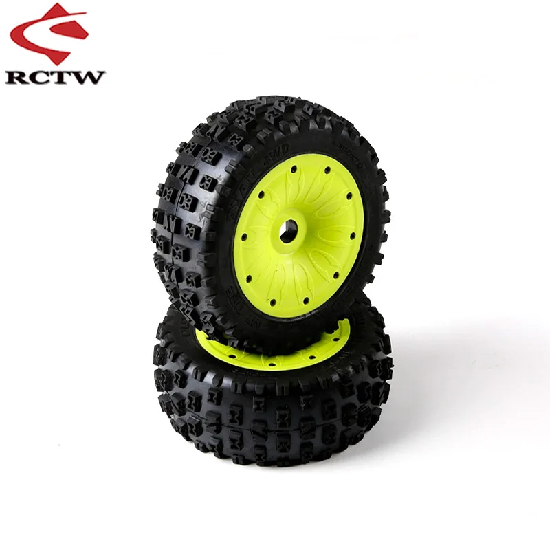 Knobby Tires Assembly Kit for 1/5 Losi 5ive-T Rofun Rovan LT King Motor X2 Universal BAJA 4WD / SLT Truck Spare Toys Parts