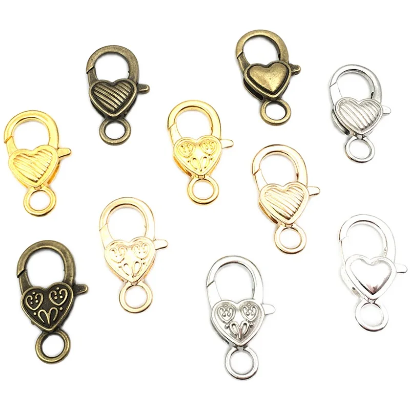 

5pcs lobster clasp diy handmade lanyard key chain beaded jewelry accessories necklace lock buckle bracelet connection buckle
