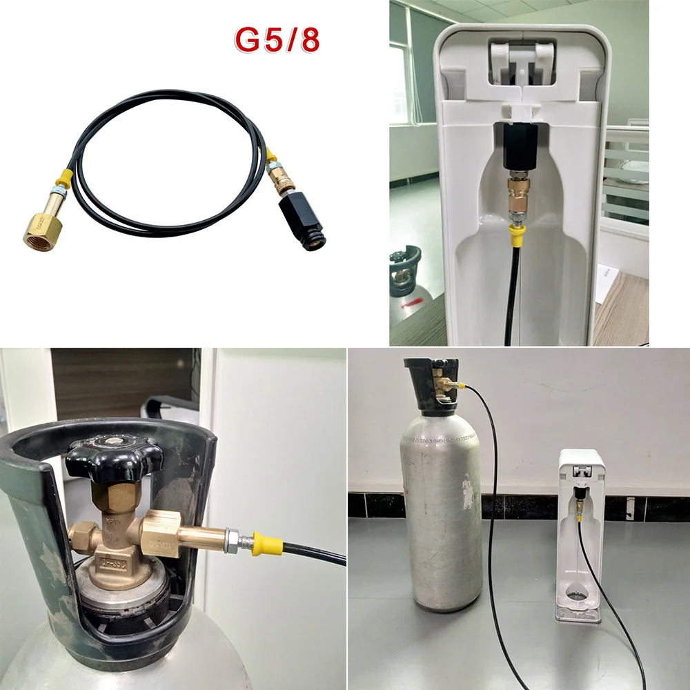 

CO2 Pipe Universal Adapter Tank 5 feet Externer Schlauch G5/8 For Sodastream