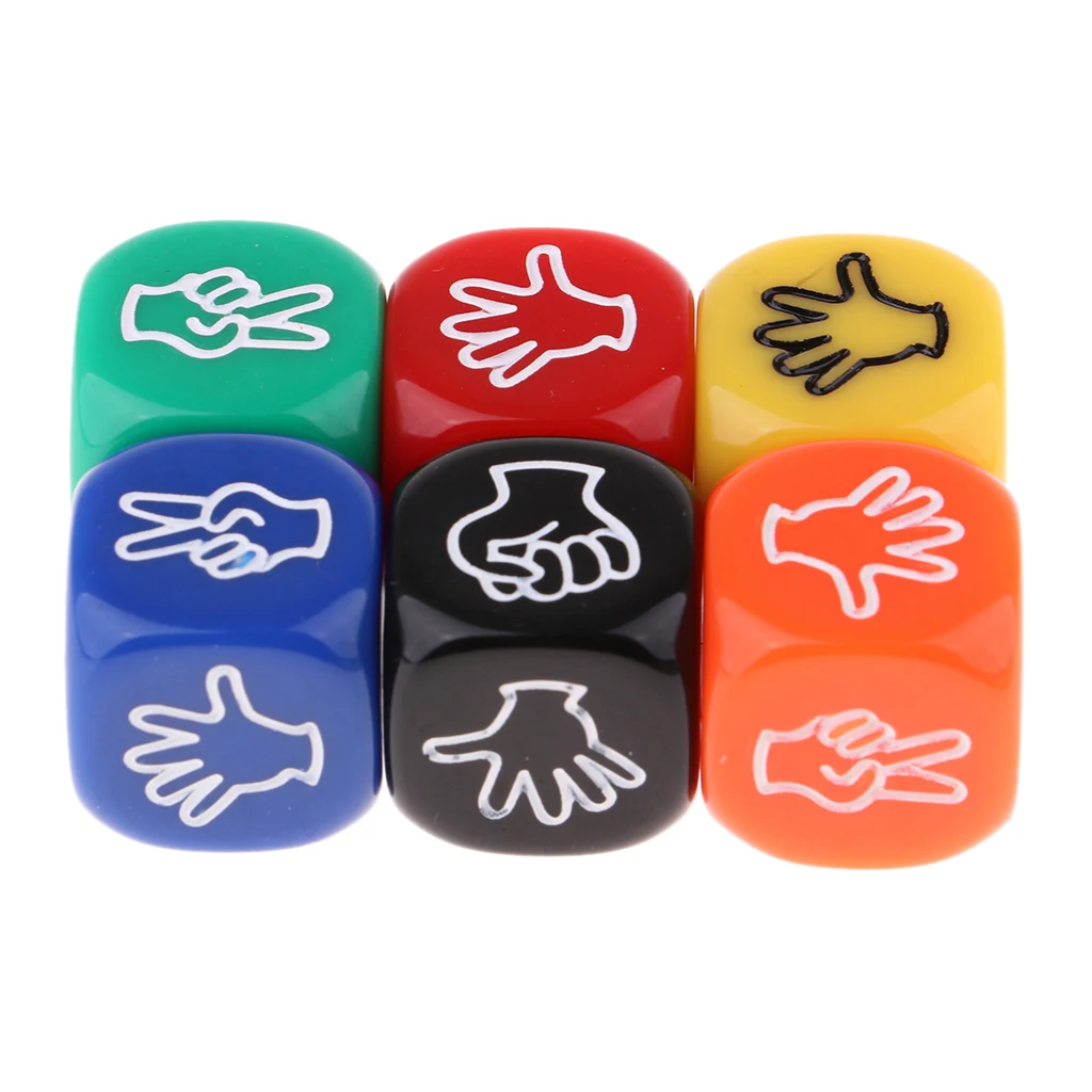

Rock Paper Scissors Dice Board Game Counting Cubes Dice Set for Kids Game Lovers