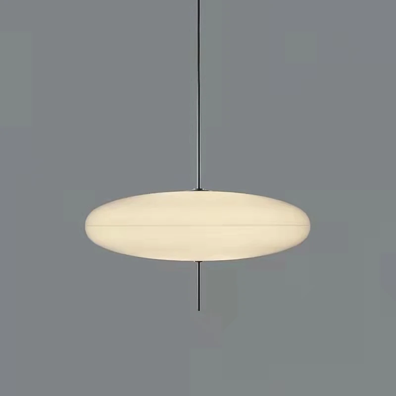 

Black/White Acrylic Pendant Light Fixture Decorative Dining Kitchen Room Hanging Lamp E27 D50cm Retro Loft Indoor Pendant Lamp