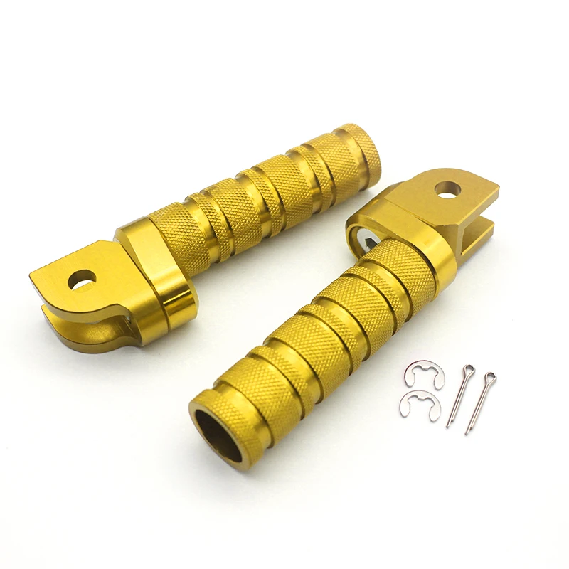 Gold ACZ мотоцикл 1 пара ЧПУ передние подножки подножка регулируемые подставки для ног для Kawasaki Ninja ZX10R ZX636 ZX6R ZX9R Z1000 Z750 - Цвет: Gold