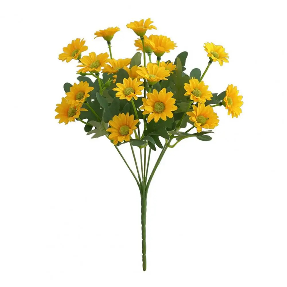 

40%HOTArtificial Flower Beautiful Bright-colored Plastic Aesthetic Simulation Chrysanthemum for Home