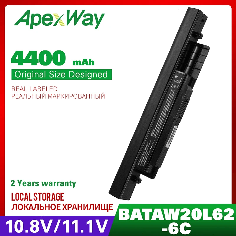 Аккумулятор Apexway для ноутбука BENQ 6 ячеек 10 8 В 5200 мАч серия S43 BATAW20L6 BATAW20L61