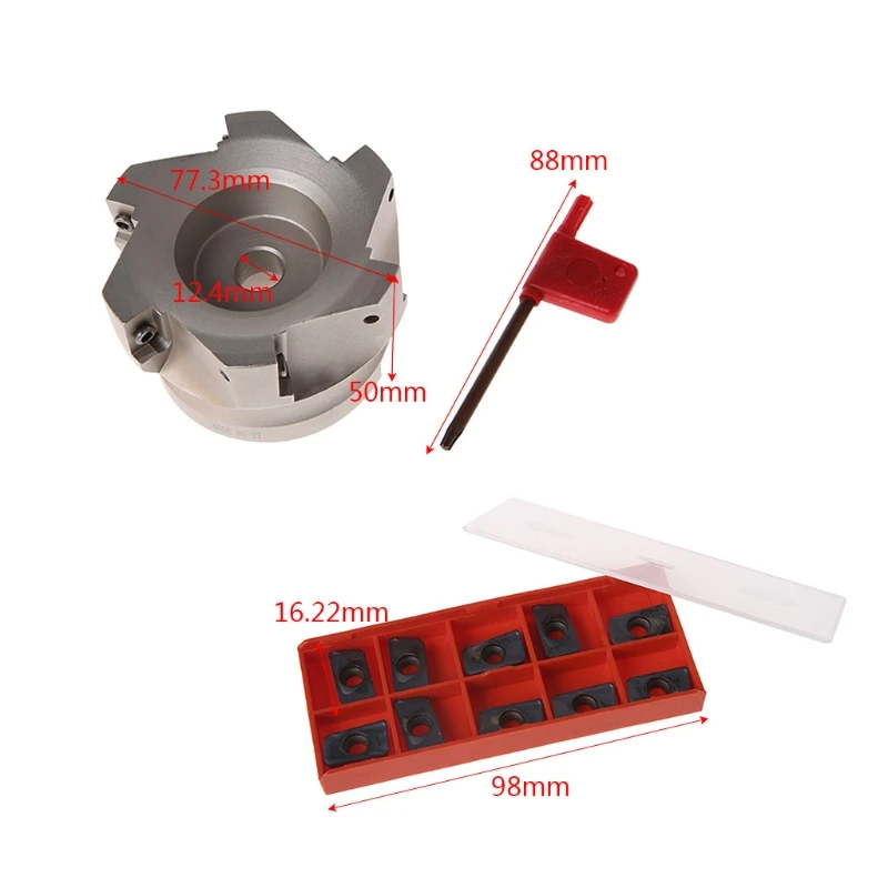 Фреза BAP 400R 80 27 6F торцевая фреза с 6 канавками и пластиной APMT1604PDER 10x|Фреза| |