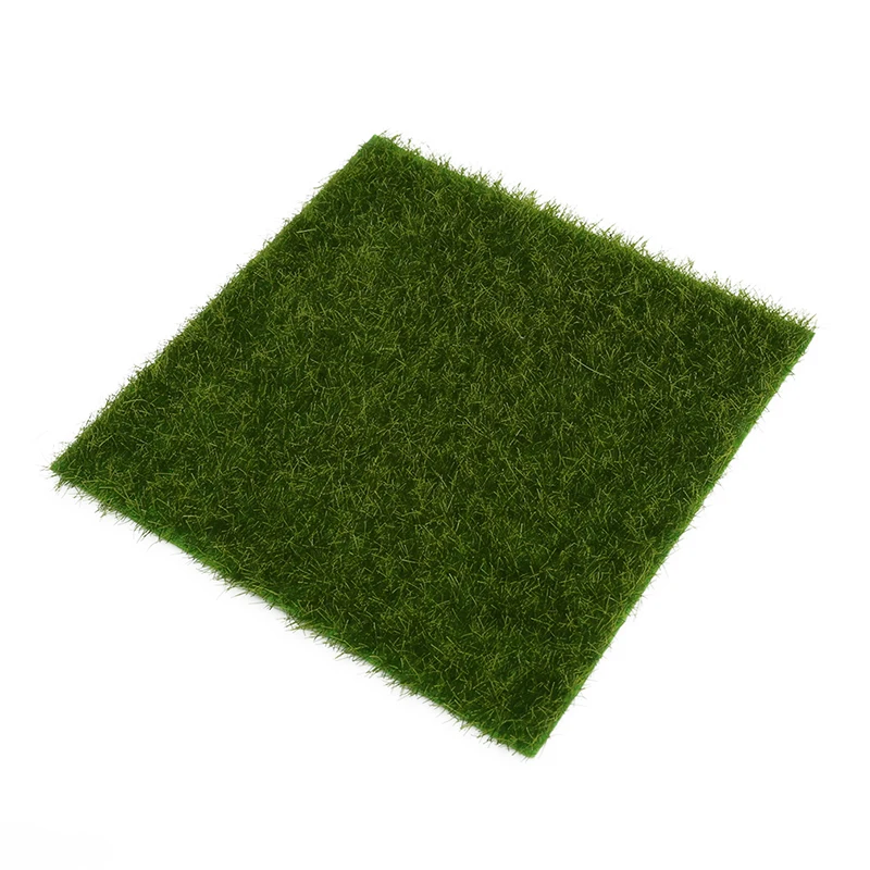 

15CM Artificial Green Plant Fake Flower Moss Grass Fake Moss Mini Fairy Garden Ornament Lawn Grass Terrariums Bonsai Miniatures
