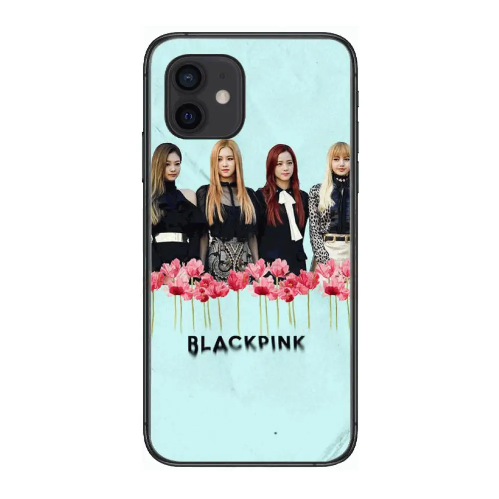 

blackpinks waterproof KPOP Style Phone Case cover For iphone 12 pro max 11 8 7 6 s XR PLUS X XS SE 2020 mini black cell shell