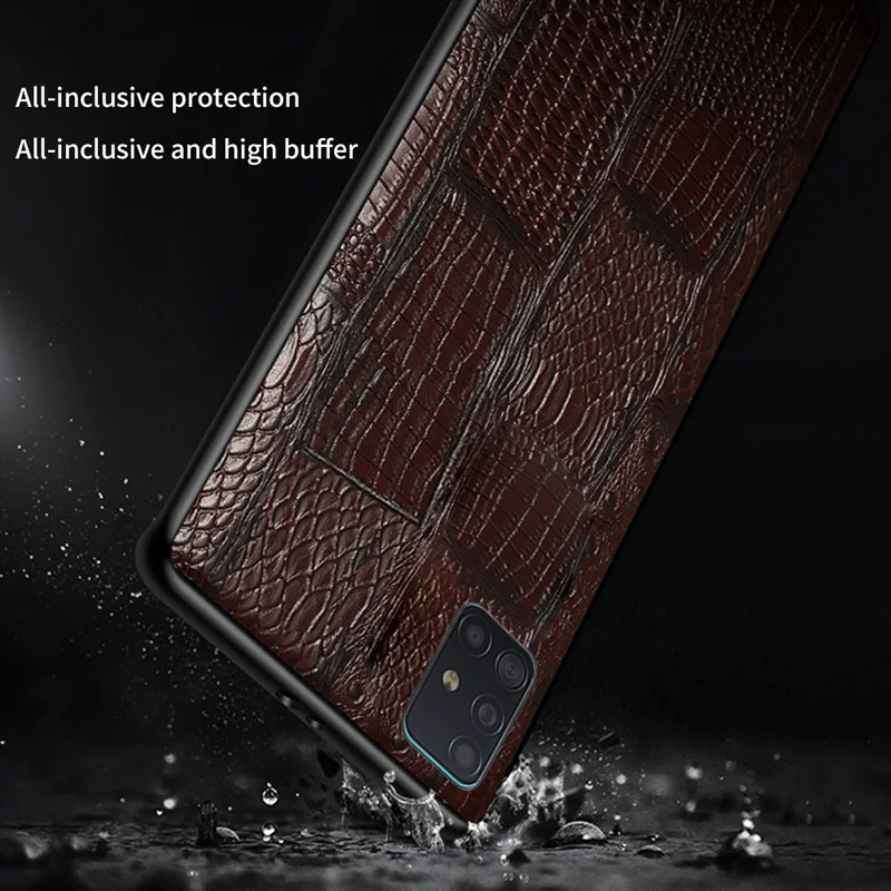 for samsung galaxy a72 a32 a52 5g ultra back cover genuine leather first layer cowhide a70 a71 a51plus 4g mobile phone case free global shipping