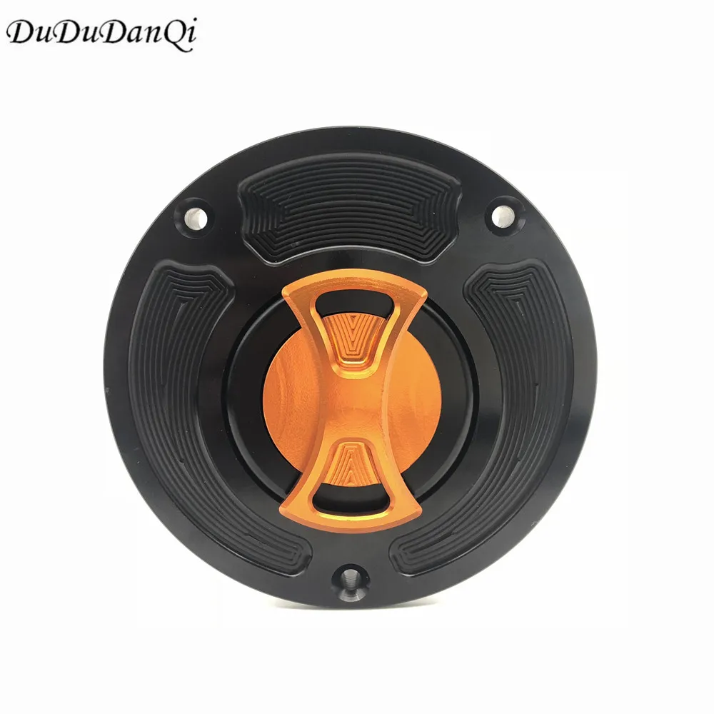 orange CNC мотоцикл части замок ключ зажигания Газ масло Топливный бак Крышка для Honda CBR650R CB650R CB650F CBR650F CB500F CB500X - Цвет: orange