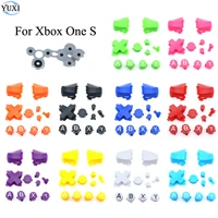 yuxi 10 colors abxy d pad cross direction buttons mod kit lt rt button conductive rubber pad for xbox one s slim controller