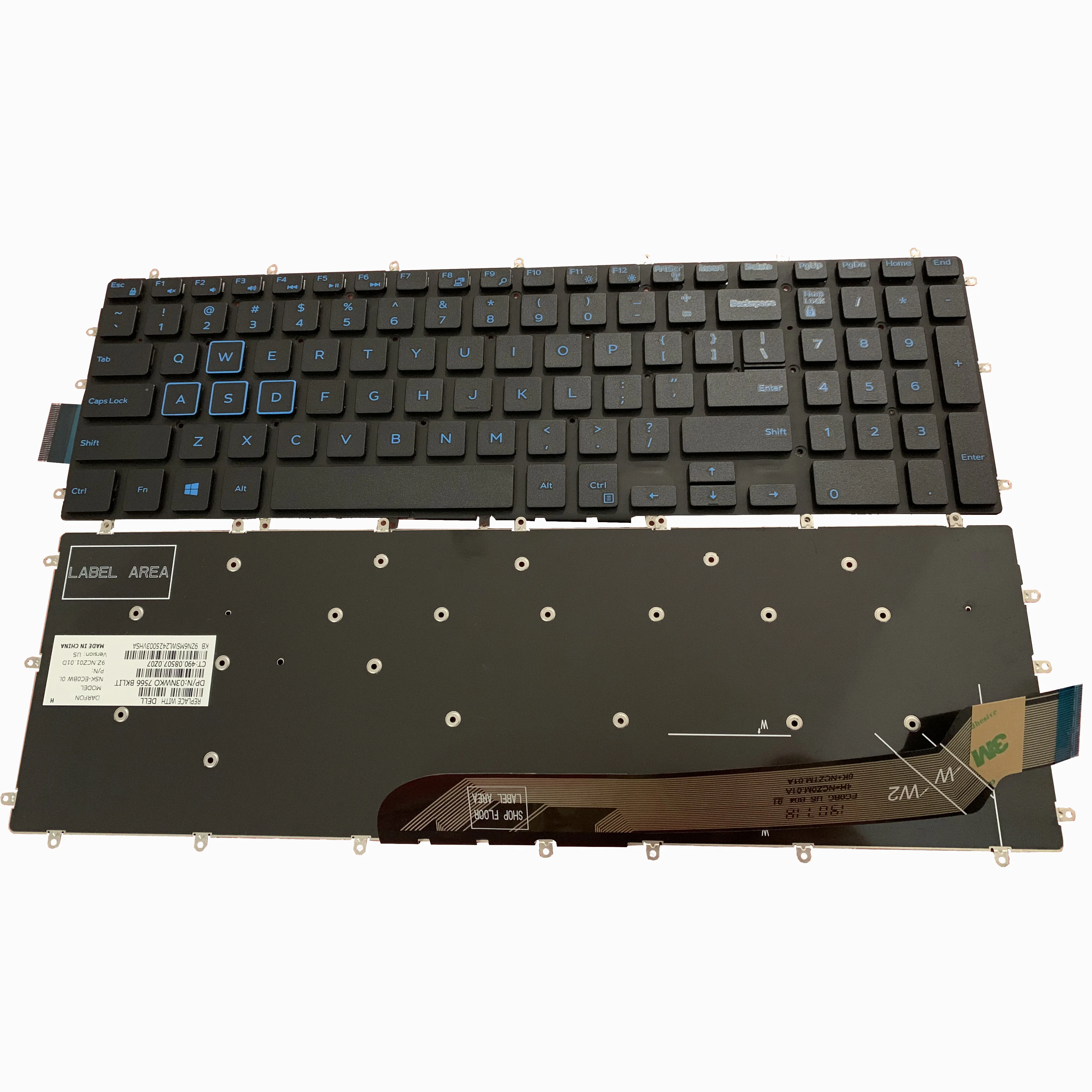НОВЫЙ США клавиатура для ноутбука Dell G3 15 3579 3779 G5 5587 G7 7588 раскладка клавиатуры