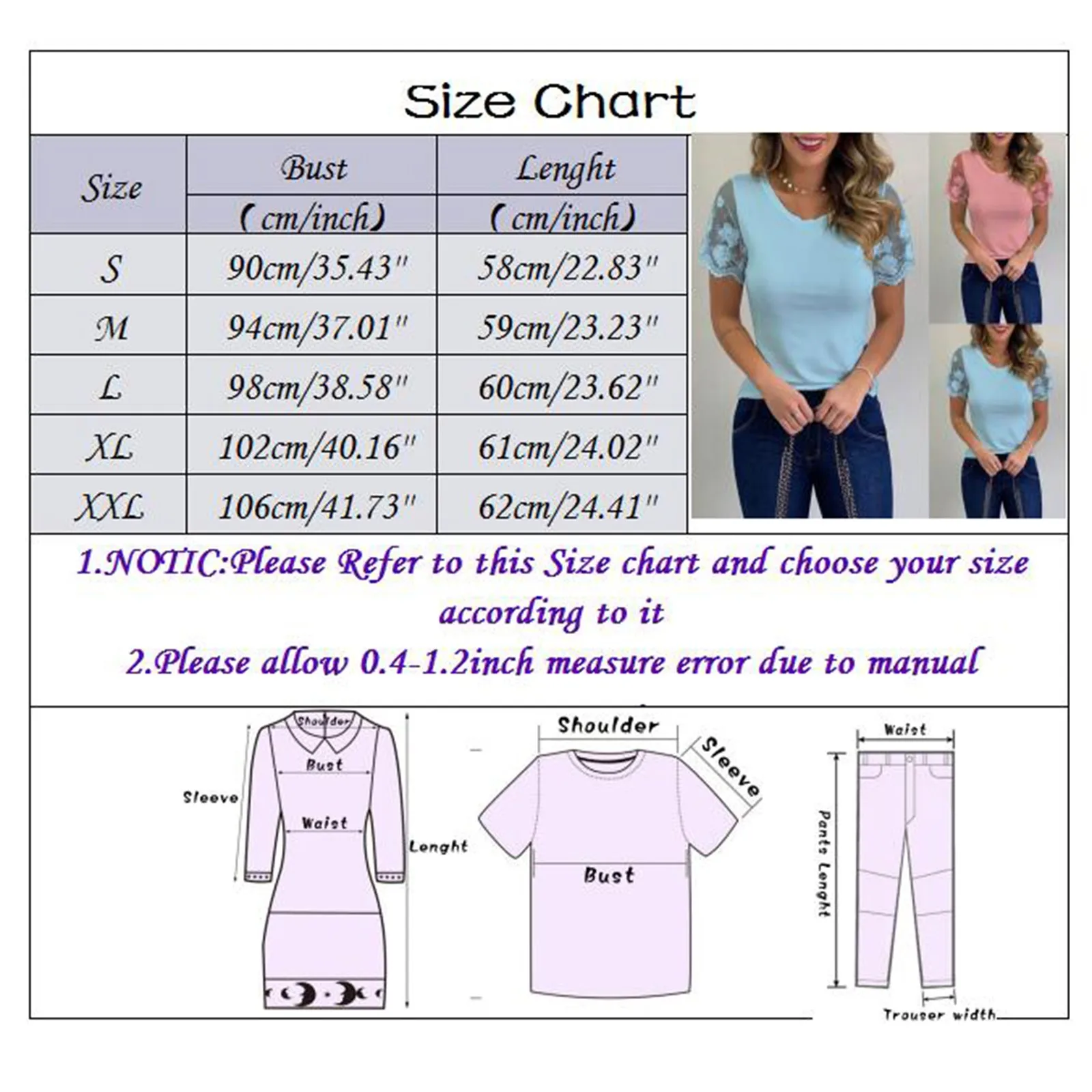 

40# Sexy Lace Patchwork Women Tops And Bloues Summer Short Sleeve Round Neck Slim Fit Blouses Tops Solid Color Casual Shirt