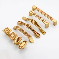 classical chinese shoe cabinet cabinet handle pure copper solid thicken closet handle furniture hardware