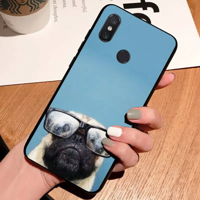 

Pug bonito pugdog cute Animal high quality luxury Phone Case shell For Xiaomi Redmi note 7 8 9 t k30 max3 9 s 10 pro lite