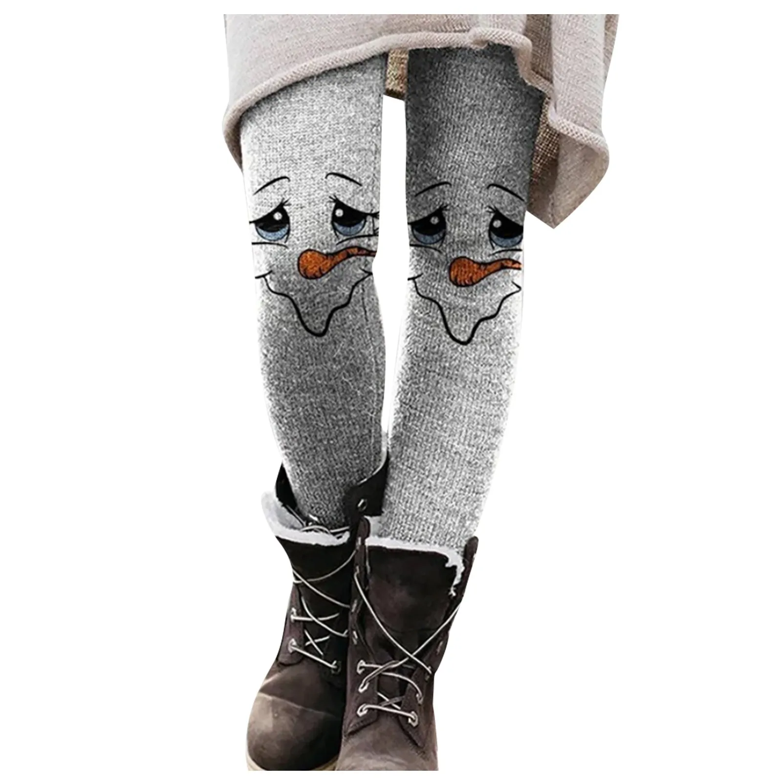 

Cute Cartoon Printed Pencil Pants For Women Merry Christmas Trousers Women Elastic Waist Pants Streetwear Multicolor pantalones