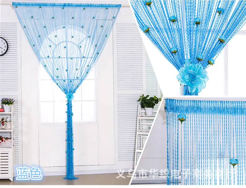 Магазин одежды для салона красоты 3X3 м высокие занавески дверные с цветком розы