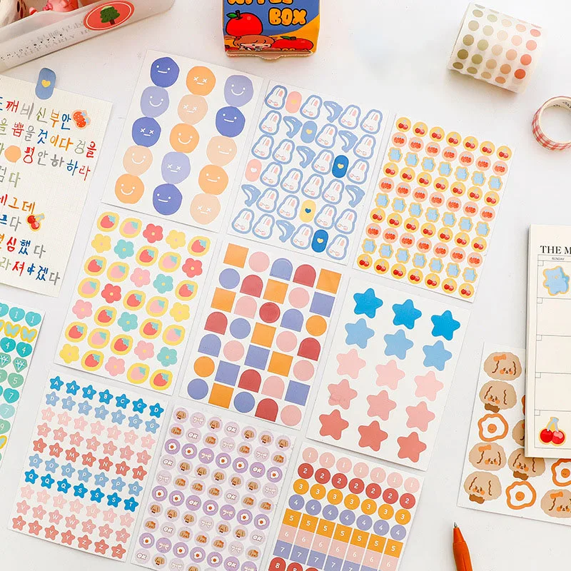 3 шт./упак. милые улыбающиеся сердца Фрукты украшения наклейки планировщик журнал