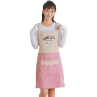 apron waterproof oil proof nail work clothes kitchen coffee shop lovely princess cooking adult female