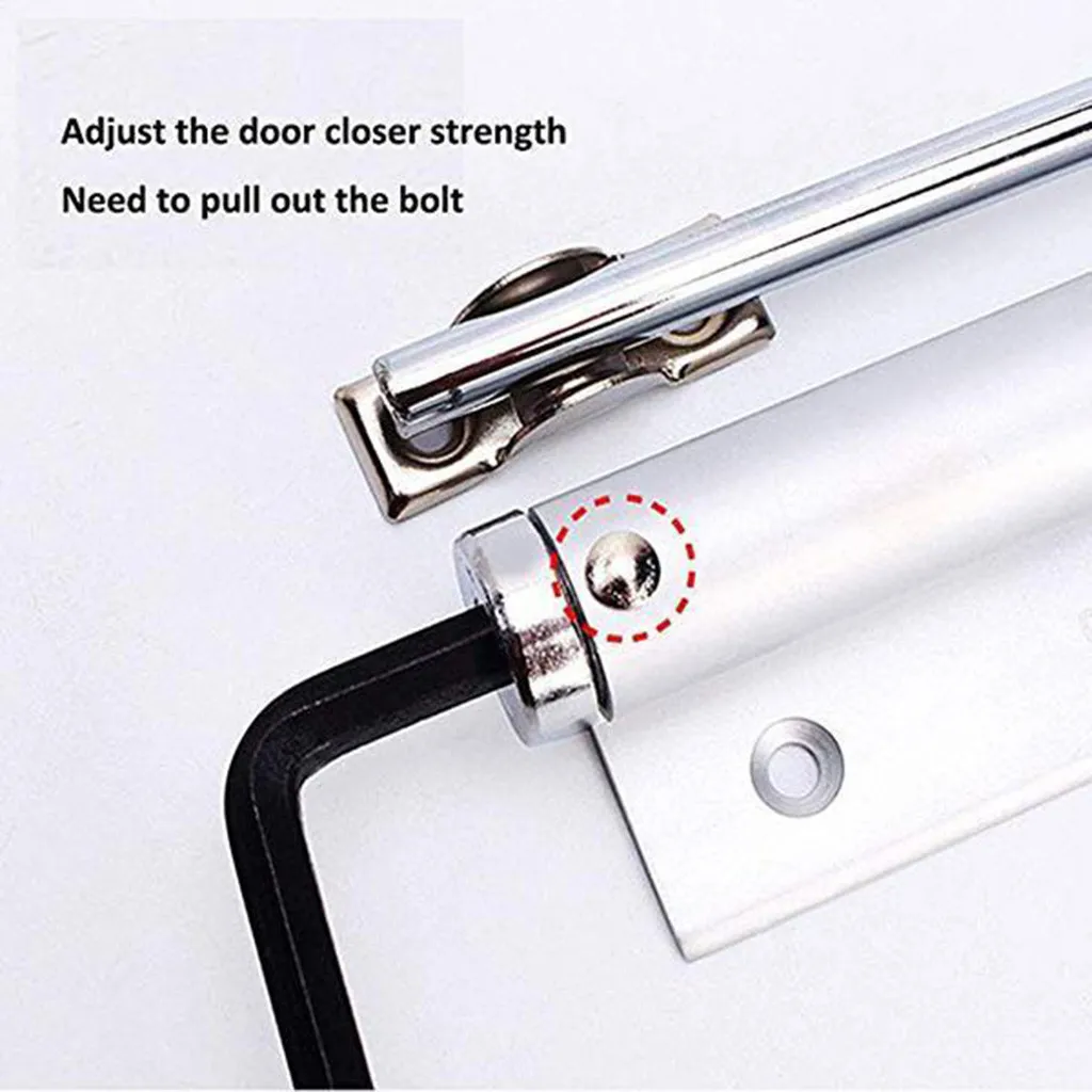 

Rated Steel Useful Mounted Closer Fire Hardware Door Automatic Adjustable Surface Strength Single Closing Door Stainless#20