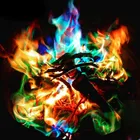 Творческий Мистический Огонь цветные пламени для костра Костер вечерние открытые вечерние камин порошок волшебные фокусы пиротехника игрушки