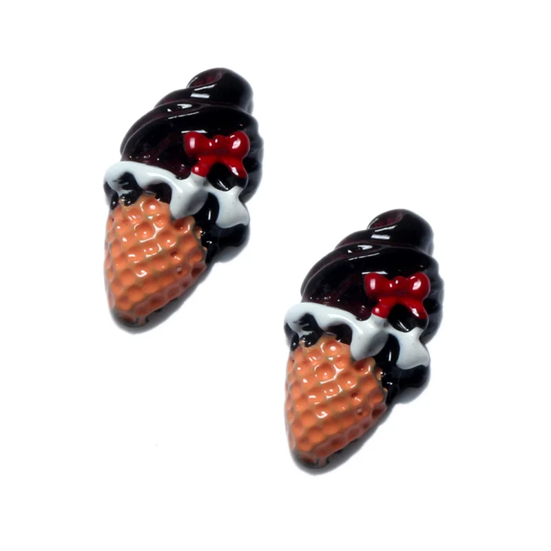 23x12mm 20 шт. полимерный сплав украшения торта Kawaii бусины Flatback кабошон украшения для скрапбукинга DIY аксессуары - Цвет: 23x12mm