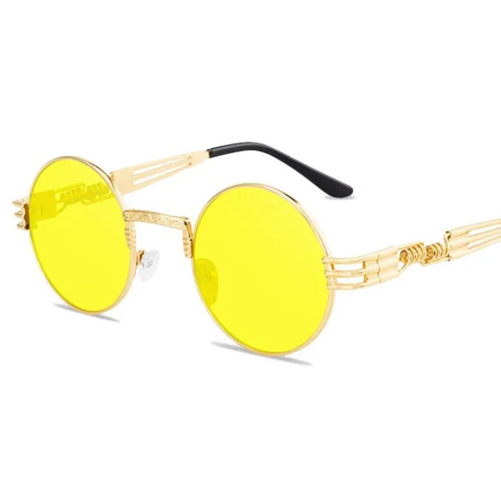 

2020 New Fashion men and sunglasses women 2020 glasses real sun glasses vintage sun glass round Gafas De Sol UV400
