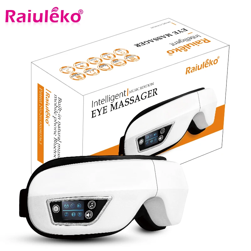 Массажер для глаз 4D с поддержкой Bluetooth акупунктуры массажа вибрации горячего