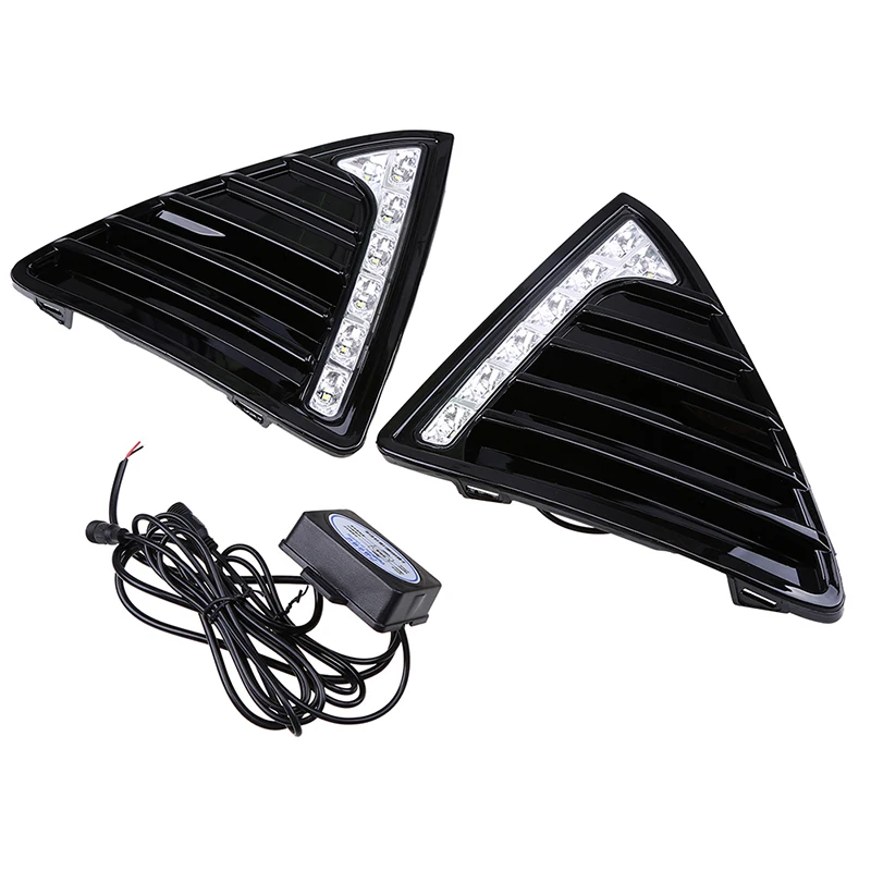 Автомобильный передний бампер posbay дневной ходовой светильник для Ford Focus