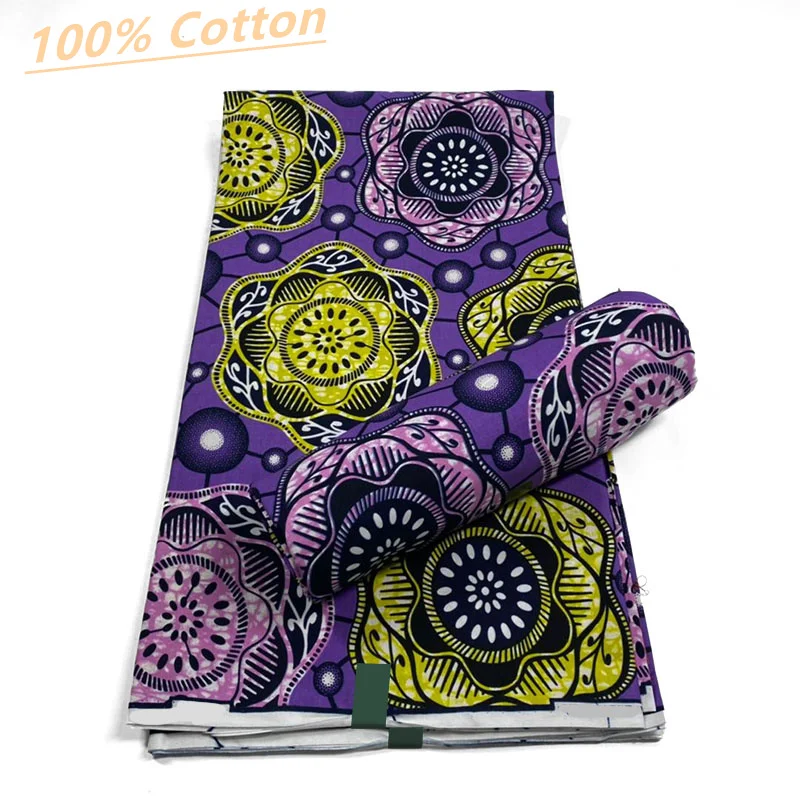 Нигерийская ткань Анкары Высокое качество Африканский вощеная принты 100% хлопок