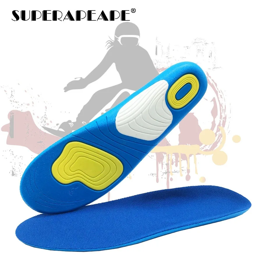 Силиконовые стельки для спортивной обуви удобные гелевые мужчин массаж подошвы