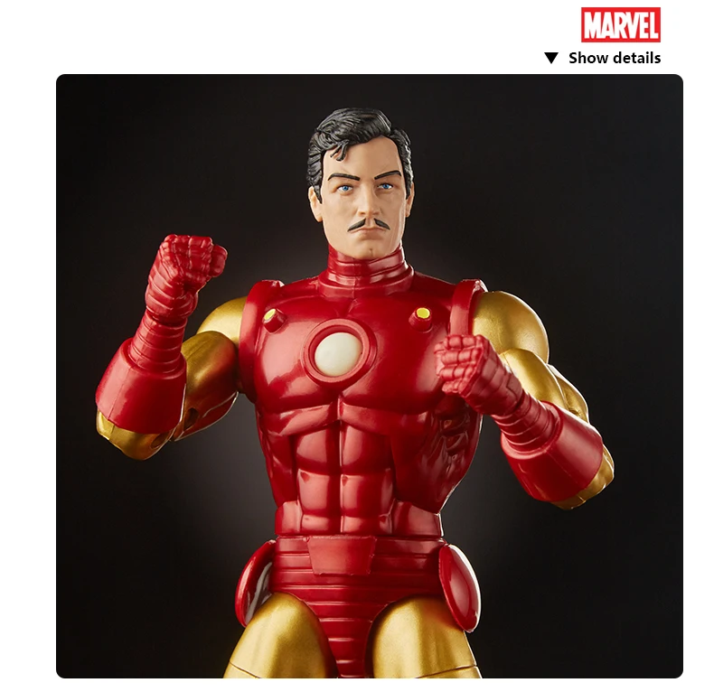 Hasbro серии Marvel Legends 80th anniversary " классические фигурки Железного человека Тони Старка 6 дюймов в стиле комиксов IRO