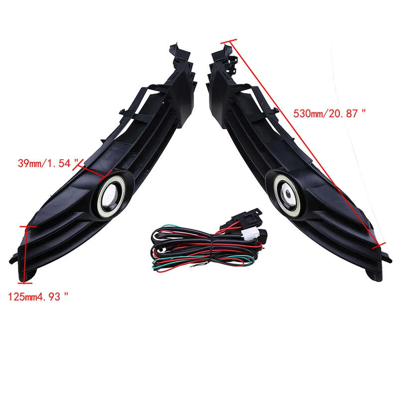 POSSBAY туман светильник с белый угол глаза дневные ходовые огни для Фольксваген