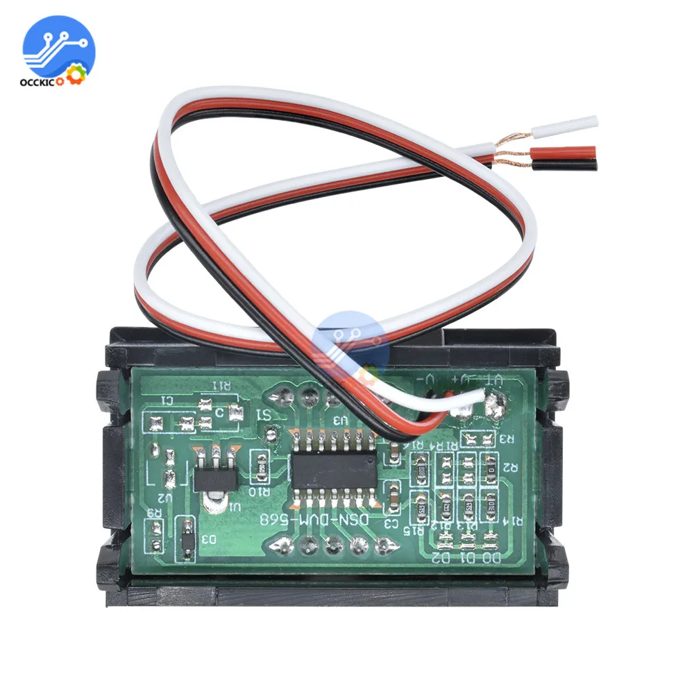 Светодиодный цифровой вольтметр постоянного тока 0 100 в светодиодный Fahrzeuge motorwrench