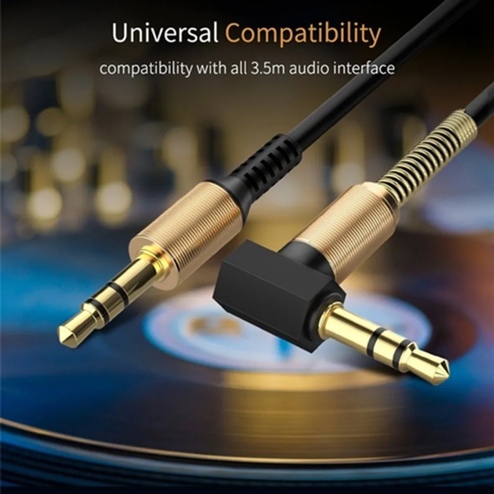 

3.5mm Adapter Connector Black Connector Adapter Headphone Spring 3.5MM