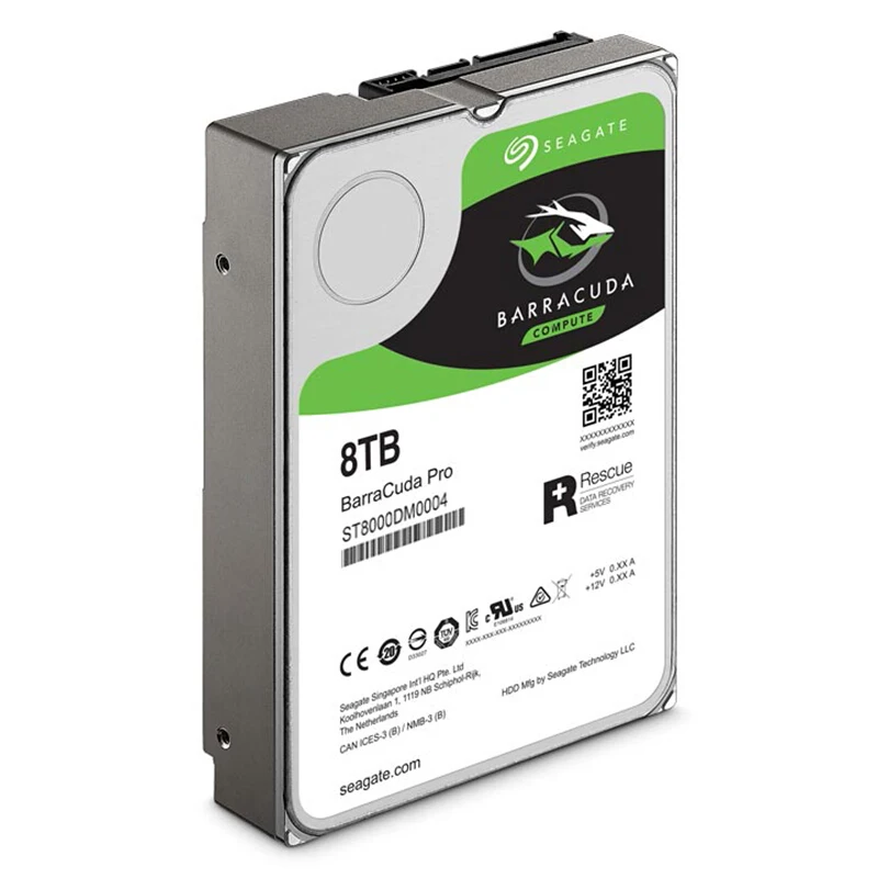 Жесткий диск Seagate BarraCuda 8 ТБ PRO внутренний жесткий 7200 об/мин SATA3 6 ГБ/сек. 256 Мб кэш