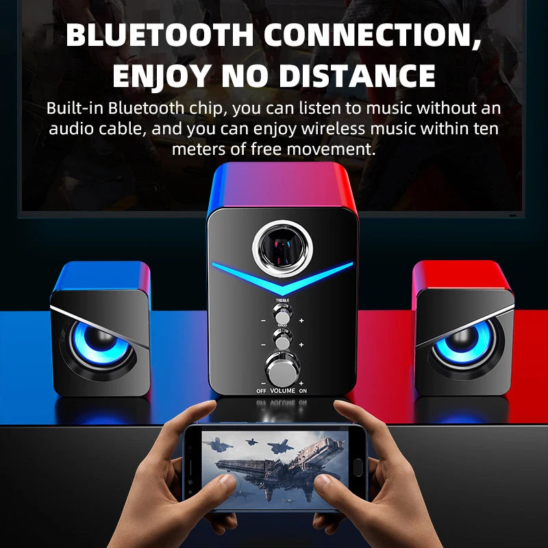 Колонки компьютерные Проводные с поддержкой Bluetooth 5 0 и USB | Электроника
