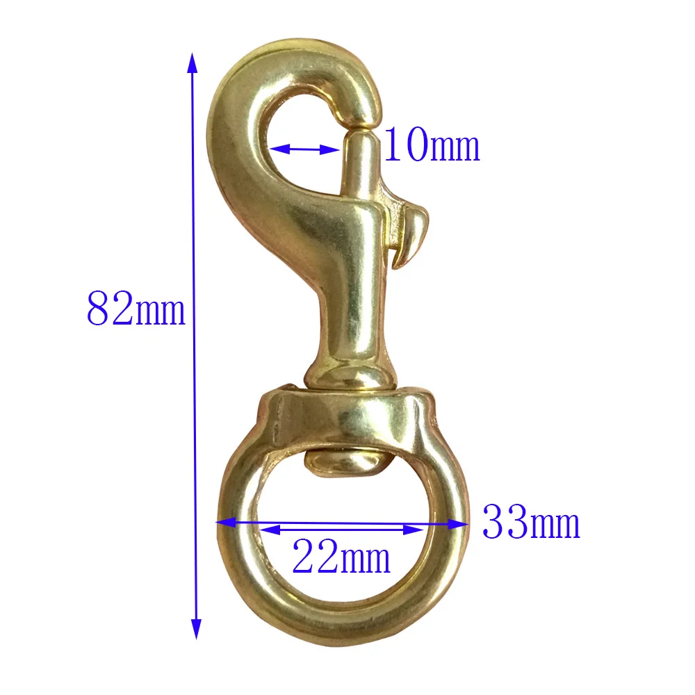 8 2 см сверхмощный одинарный латунный поворотный зажим болта круглый крючок для