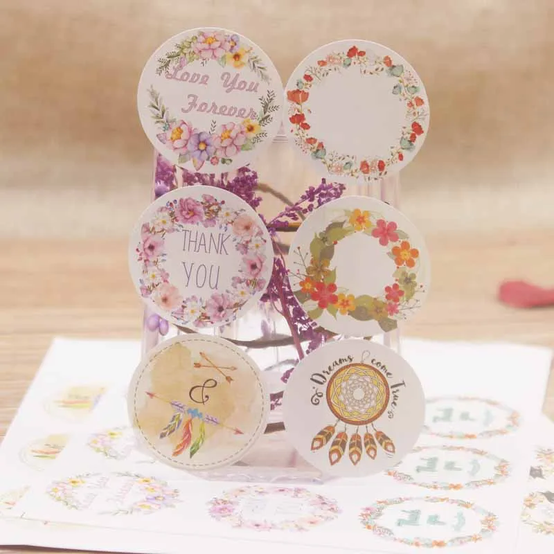 Новинка от магазина Feiluan коричневые ярлыки 3 5 см 200 шт. сделай сам с цветочным