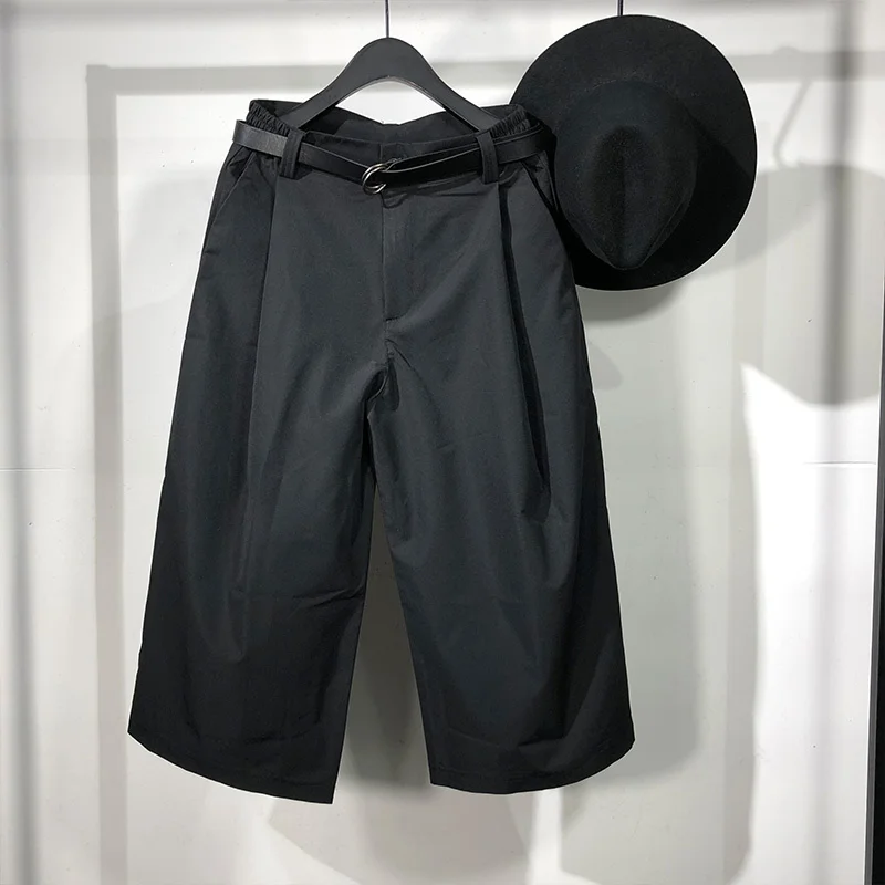 

Брюки-султанки Seak мужские до середины икры, повседневные спортивные штаны-карго, в стиле Хай-стрит, в японском стиле хип-хоп, свободные черны...