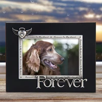 lasody forever in our hearts dog and cat memorial zinc alloy photo frame fits 4x6 inch picture frame pet growth memorial book