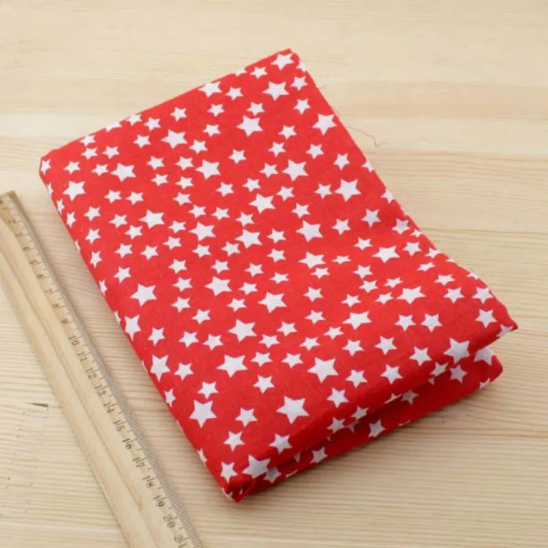 Booksew100% Cotton Fabric 50cmx50cm 7pcs Red Doll Cloth Tilda for Sewing Patchwork Quilting Tissue textiles cheap tecido|cotton fabric|cloth