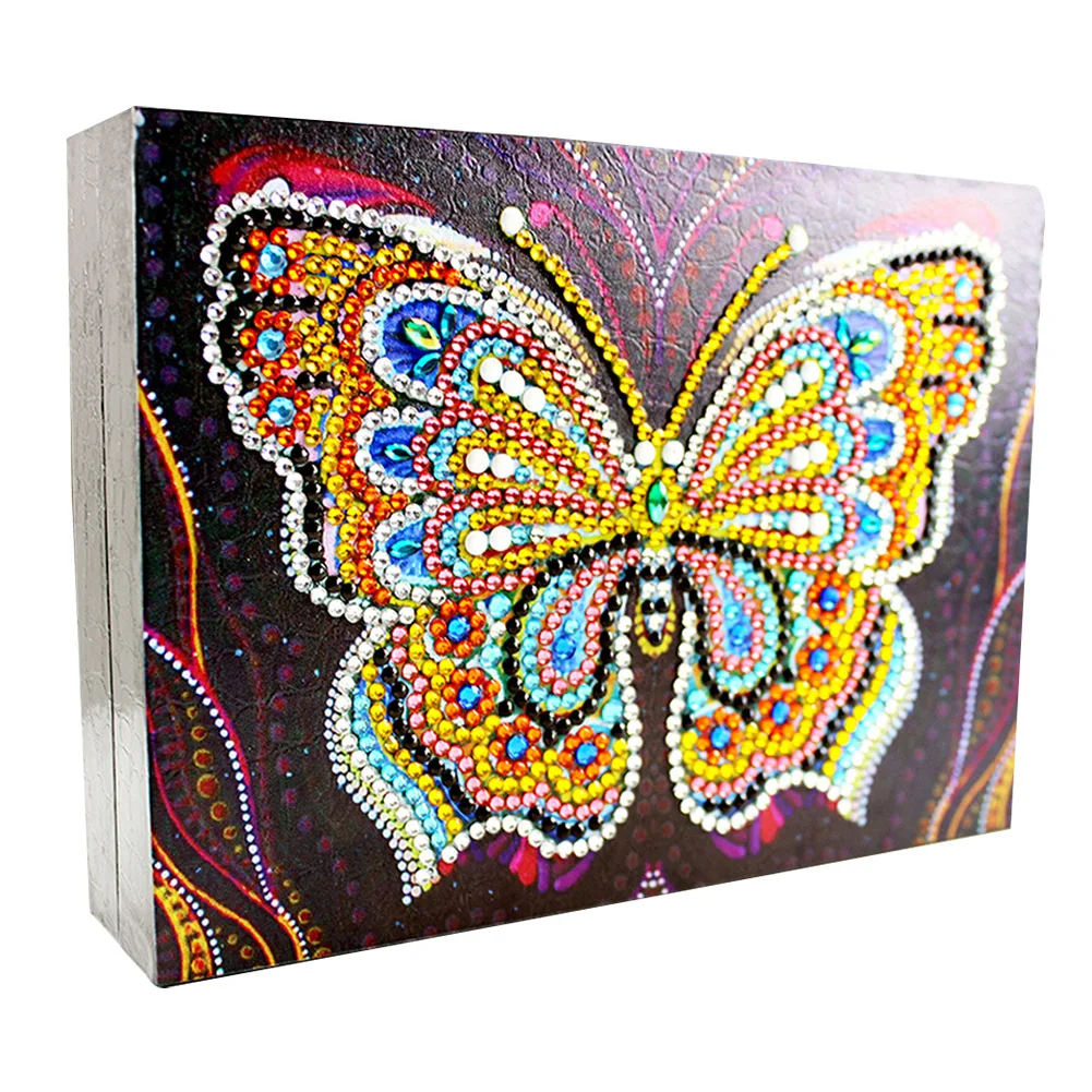 

For Women Girls Necklace Bracelet DIY 5D Diamond Painting Jewelry Box Travel Portable Storage Organizer Home Gift PU Leather