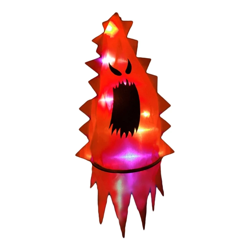 

Light Up Halloween Toys Glowing Witch Hat for Kids Headdress Play in the Dark with LED Lights Halloween Holiday Gifts