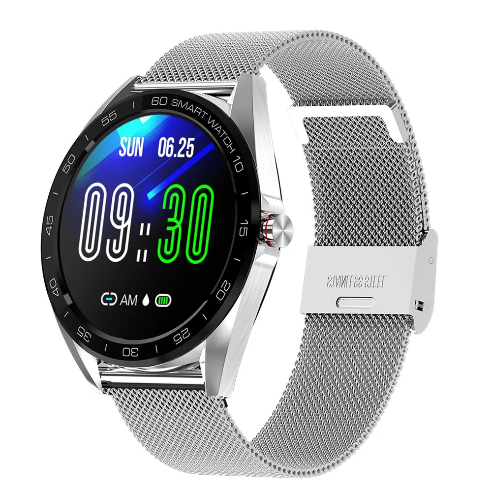 sliver steel K7 Смарт часы android мужские водонепроницаемые ip68 Смарт часы Шагомер трекер сна трекер сердечного ритма reloj inteligente - Цвет: sliver steel