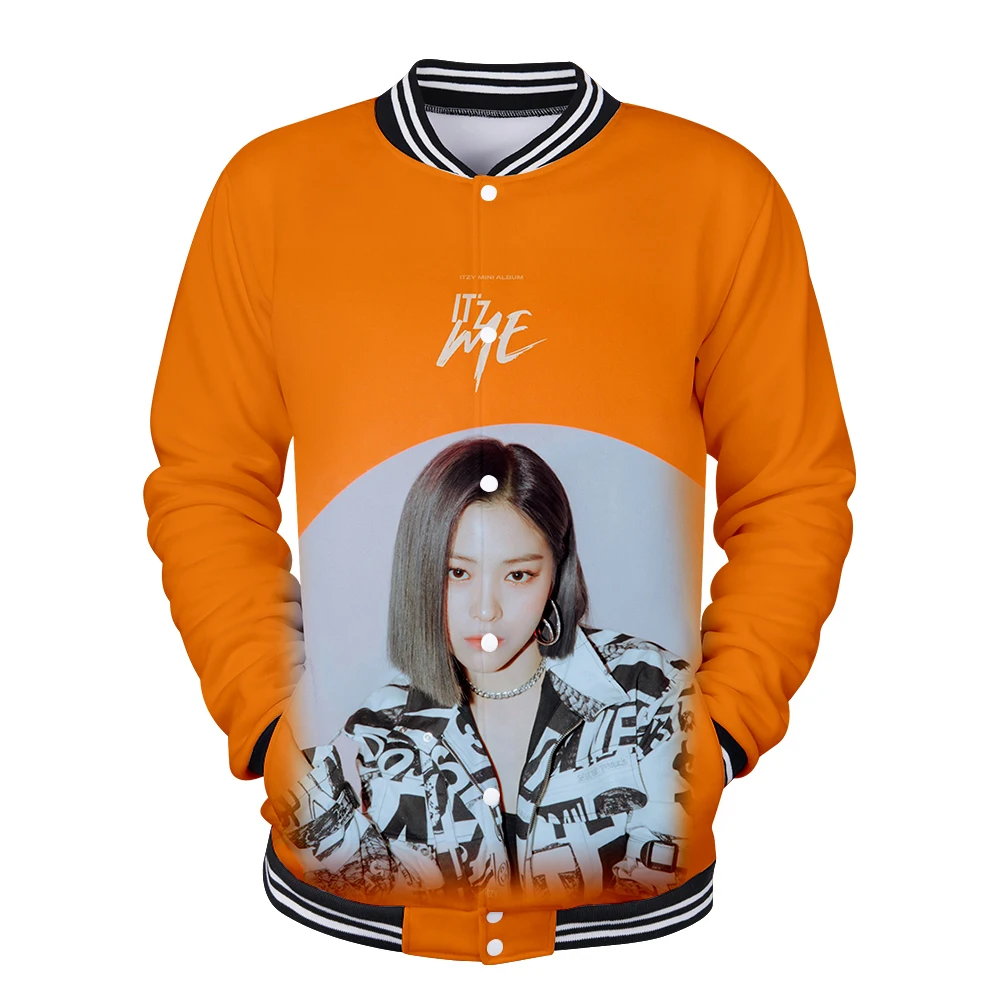 

Kpop ITZY 3D Pirited Fashion Tracksuit Baseball Jackets Women/Men Long Sleeve Jacket Harajuku Casual Streetwear