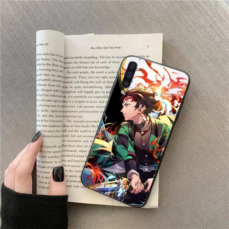 

Japan Anime Demon Slayer Phone Case For Samsung galaxy S 9 10 20 A 10 21 30 31 40 50 51 71 s note 20 j 4 2018 plus