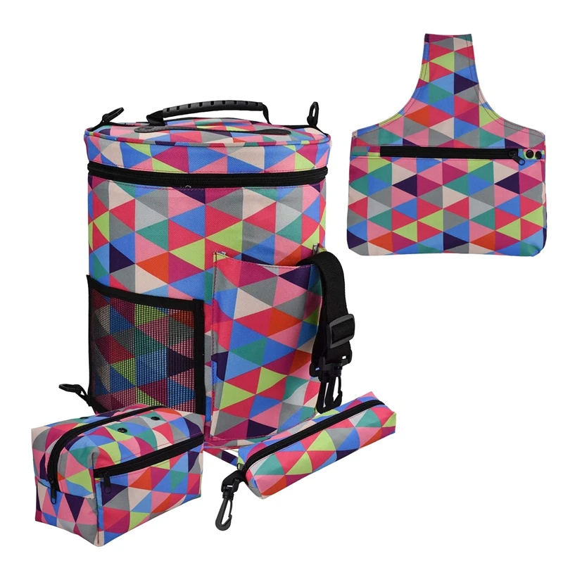 

4 Pcs Yarn Storage Bags Travel Knitting Bags Crochet Yarn Storage Empty Organizer Large Capacity Yarn Knitting Tote Bag