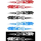 Наклейки светоотражающие для автомобилей, Тигровое пламя, тотем, 24 см, 2 шт.