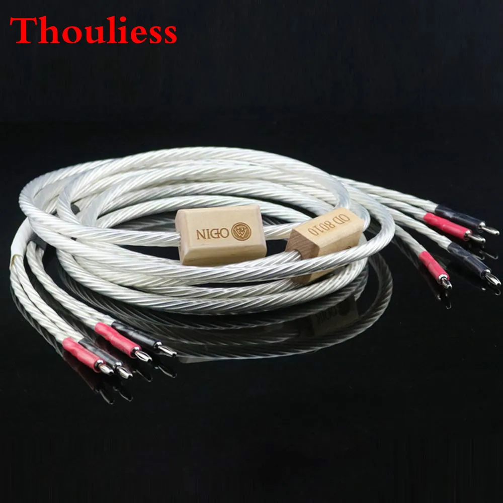 Thouliess 1 пара ODIN Nordost Кабель для динамика штекер банан шнур линия провод 100% новый